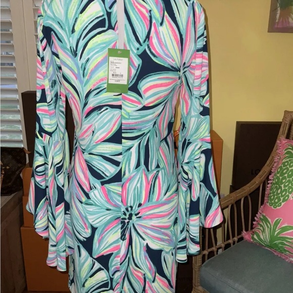 Lilly Pulitzer NWT Rosalia Dress High Tide Dancing Lady $198 Size 0 - Picture 9 of 15